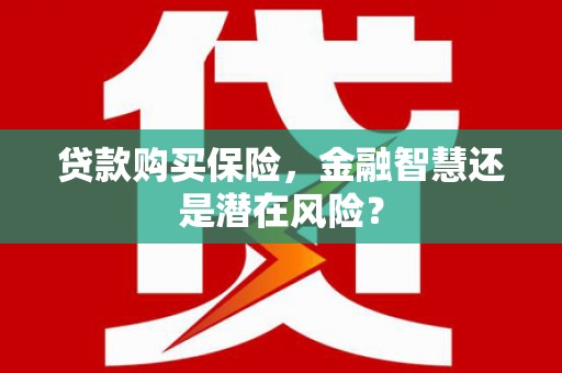无极贷款购买保险，金融智慧还是潜在风险？