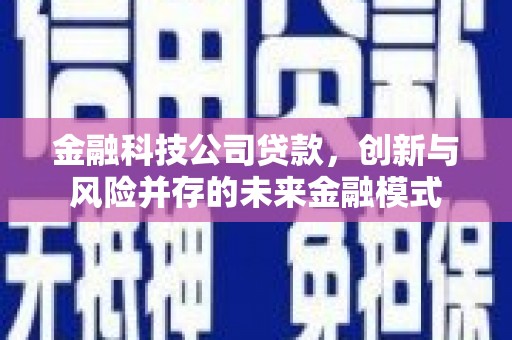 镇雄金融科技公司贷款，创新与风险并存的未来金融模式
