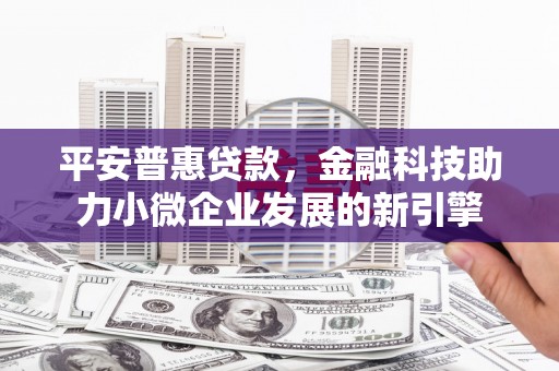 靖边平安普惠贷款，金融科技助力小微企业发展的新引擎