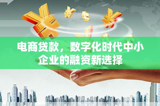武侯电商贷款，数字化时代中小企业的融资新选择