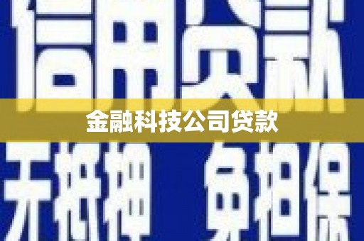 张北金融科技公司贷款