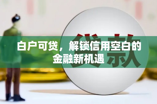 果洛白户可贷，解锁信用空白的金融新机遇