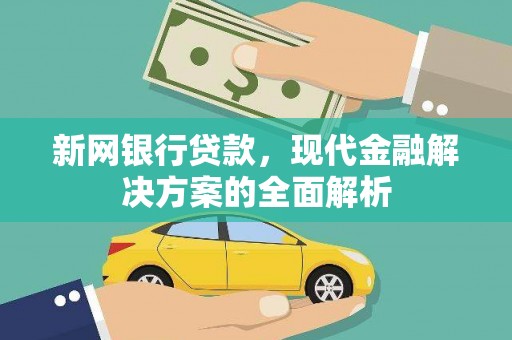 弋江新网银行贷款，现代金融解决方案的全面解析