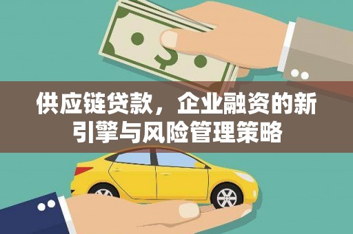 北镇供应链贷款，企业融资的新引擎与风险管理策略