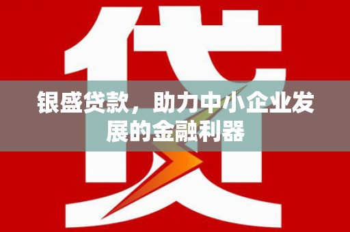 成县银盛贷款，助力中小企业发展的金融利器