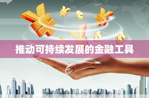 刚察推动可持续发展的金融工具