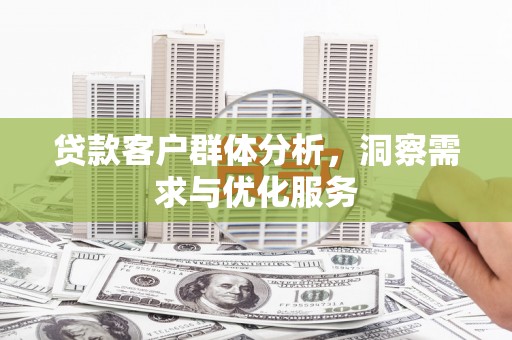 东明贷款客户群体分析，洞察需求与优化服务